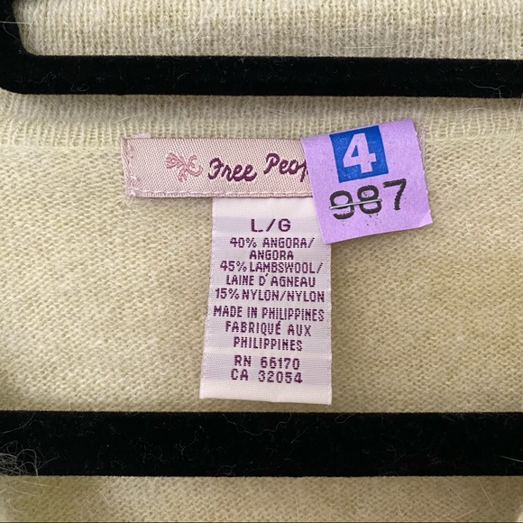 {Free People} Vintage Y2K Angora Blend Sweater - Picture 4 of 5